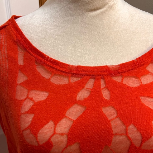 Free People Red Floral Tee - Picture 2 of 5